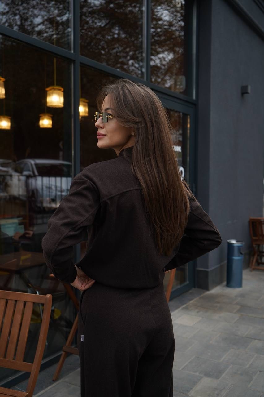 костюм брючный двойка tisana 259791957,бомбер женский "браун" коричневый,стильные куртки,бомбер куртка женская,бомбер женский