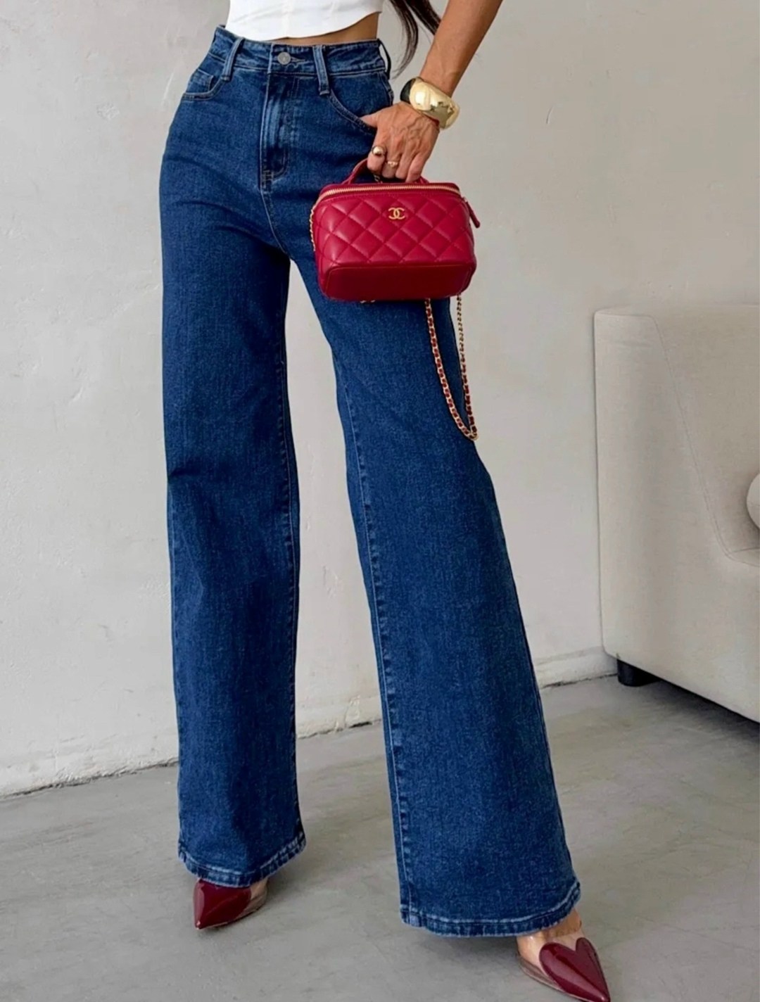 джинсы женские широкие высокая посадка,джинсы широкие с высокой посадкой dh fashion,джинсы палаццо,женские джинсы клеш,женские джинсы