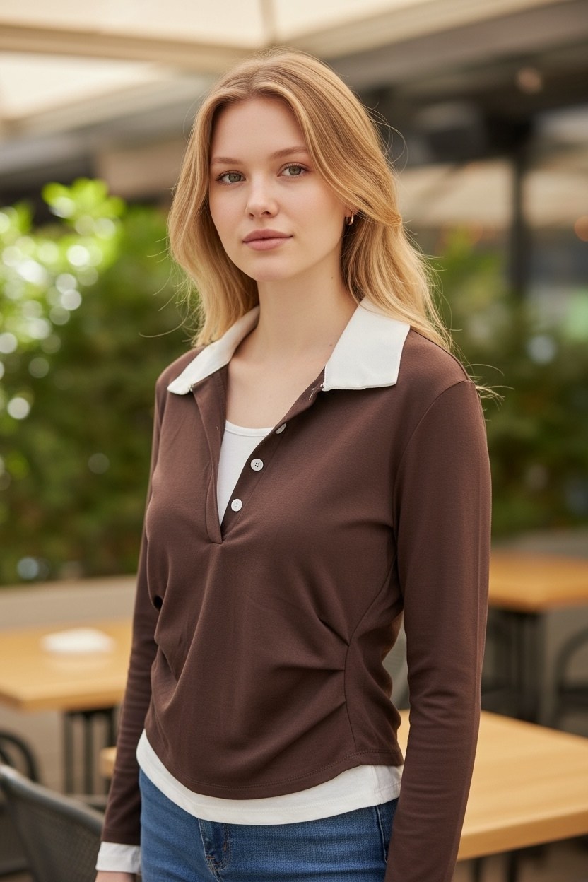 кофта женская,поло с длинными рукавами,поло женская,long sleeve shirt,одежда женская