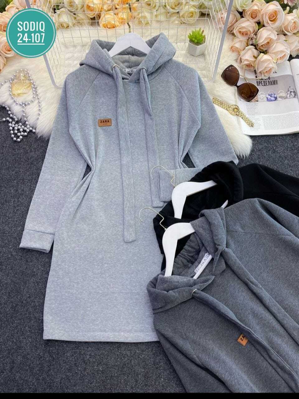 платье толстовка женское,платье на флисе,теплое платье с капюшоном,теплое платье худи,платье женское с капюшоном