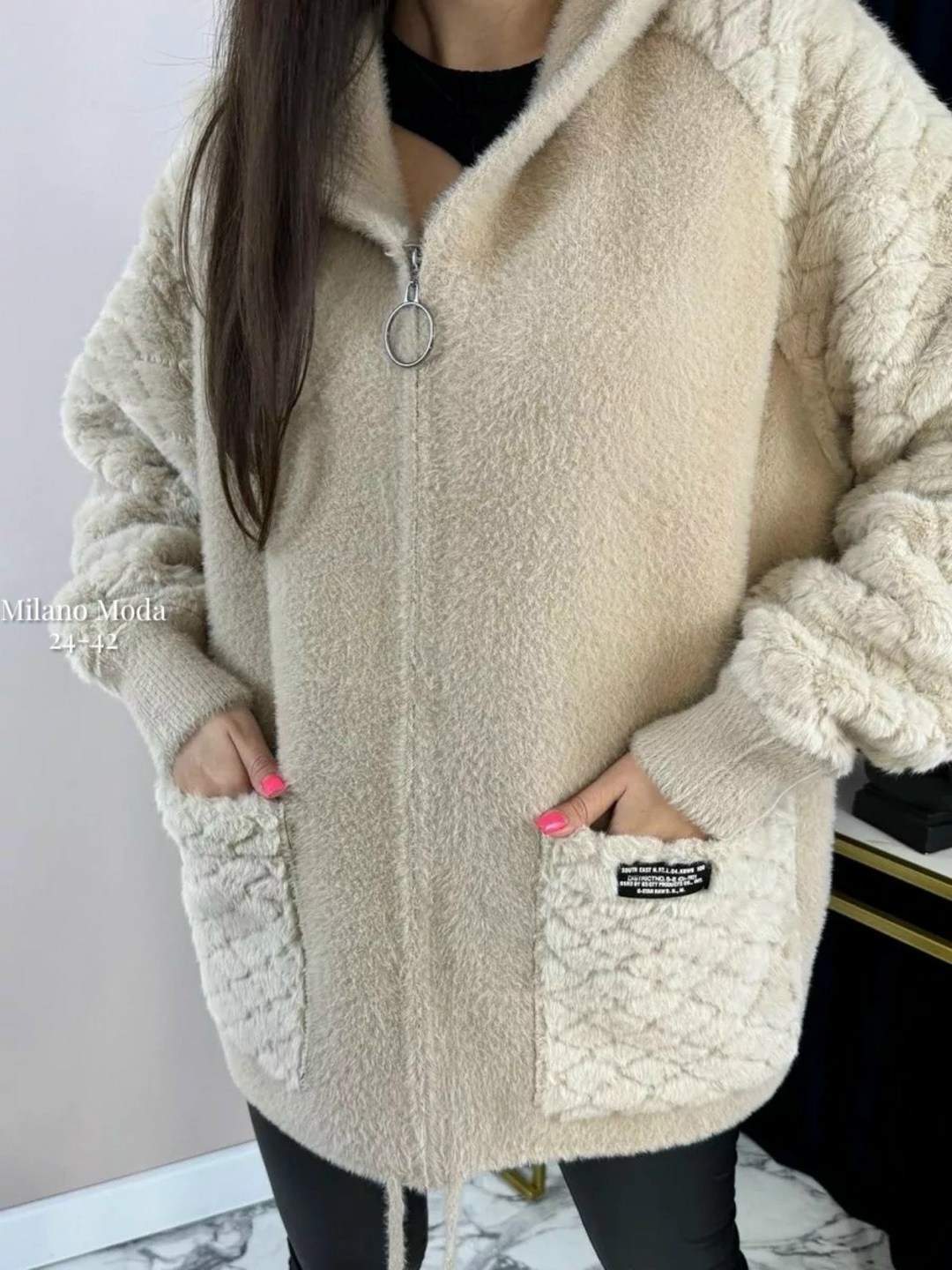 кардиган - шубка полупальто пушистый альпака ангора n&d underwear цвет черный,кардиган - шубка полупальто пушистый альпака ангора,кардиган-шубка полупальто пушистый альпака ангора n&d underwear 251909