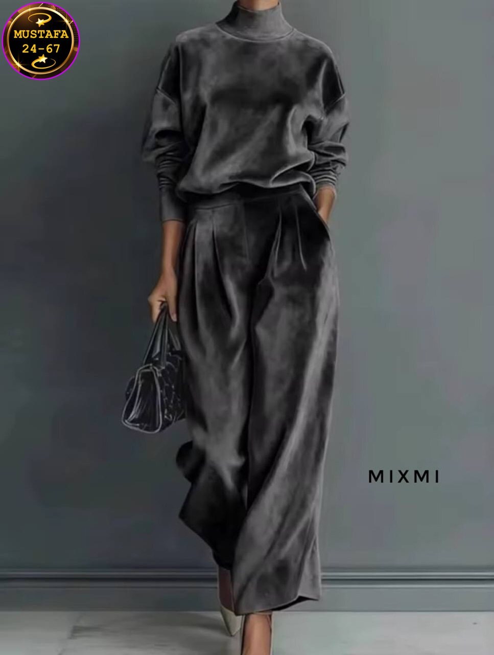 велюровый костюм женский,костюм из велюра на футере,костюм из велюра,женский велюровый костюм оверсайз happyfox,брючный костюм eola 2950 серый