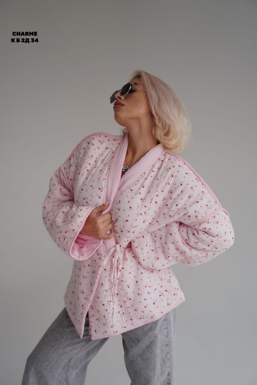 пиджак оверсайз,легкая куртка,оверсайз куртка,куртка женская,жакет с цветочным принтом