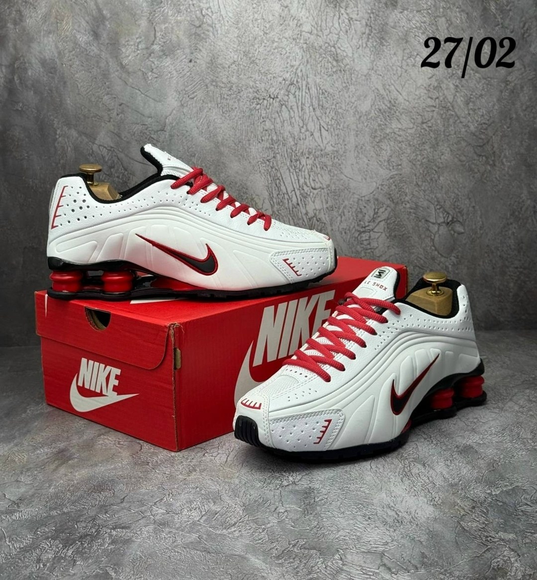 кроссовки,найк шокс красно белые,nike shox,nike shox r 4,кроссовки nike shox