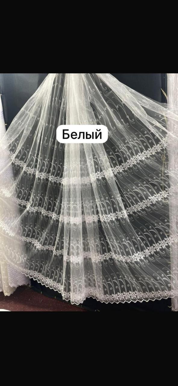 тюль сетка,тюль сетка белая,тюль готовая,тюль сетка с вышивкой,тюль белая