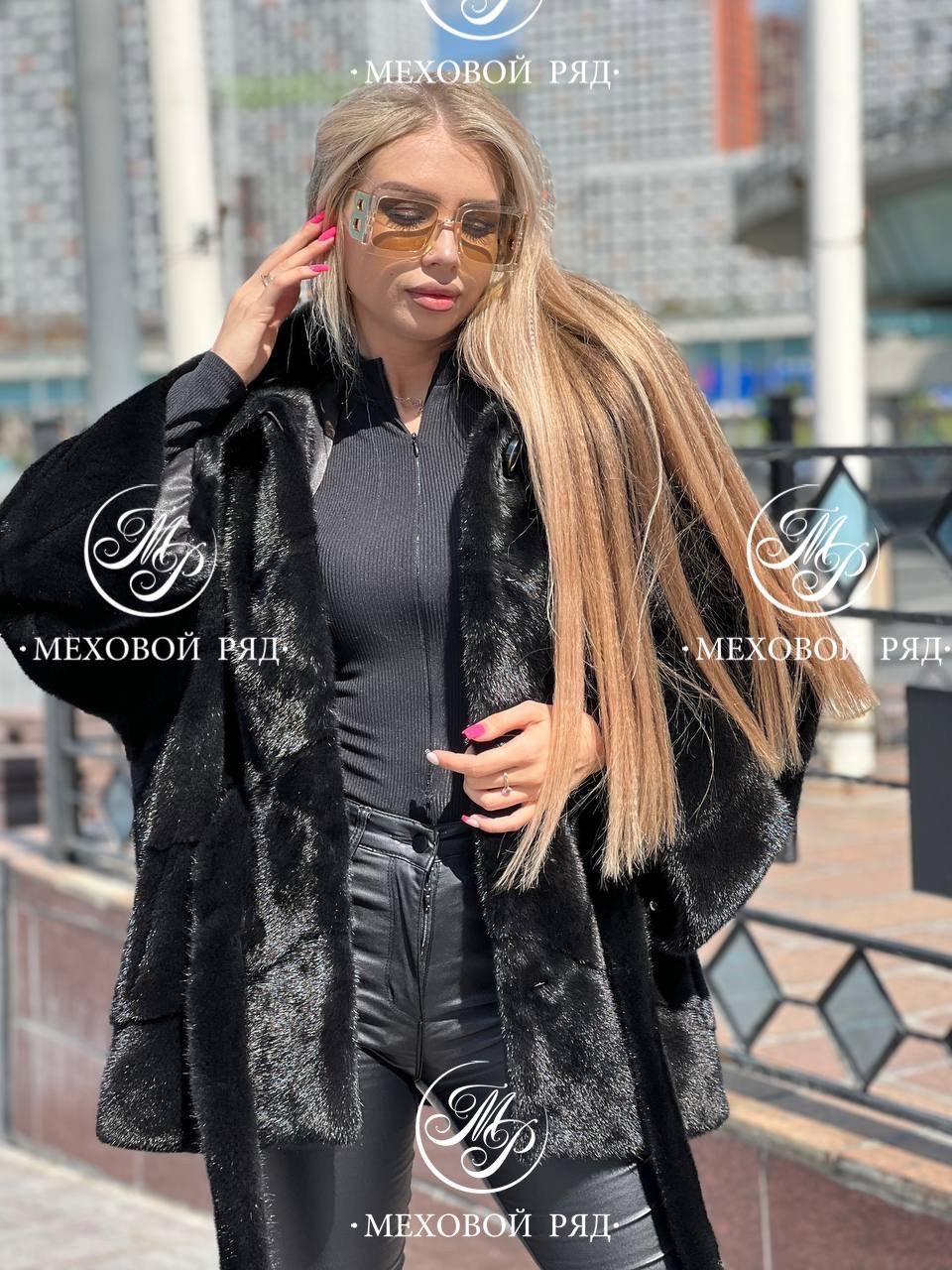 норковая шуба черный бриллиант,меховой ряд-business,шубка из импортной норки с капюшоном модель кимоно,шубка из меха европейской норки,шубка из импортной норки с капюшоном модель "кимоно" в цвете "чер