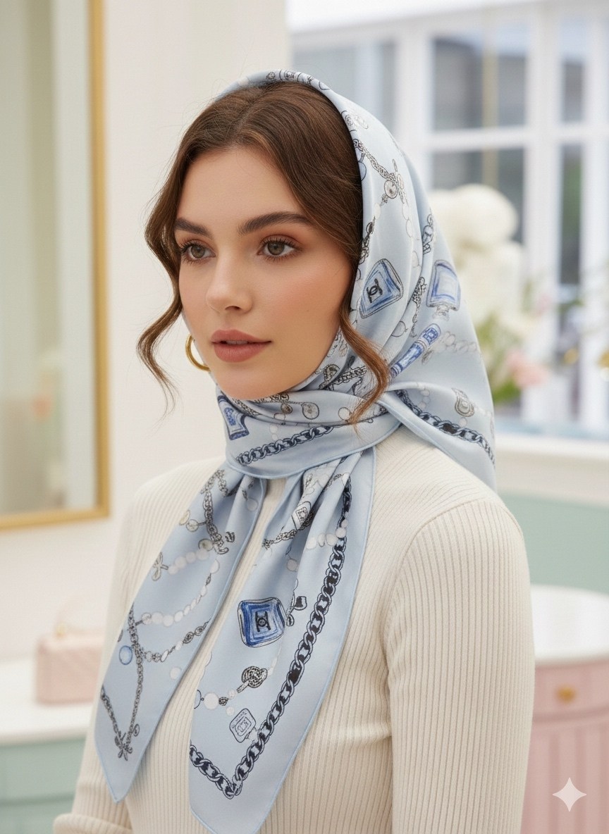 платок unobananza,платок,женский платок,шелковый платок,платок шелковый женский косынка на голову