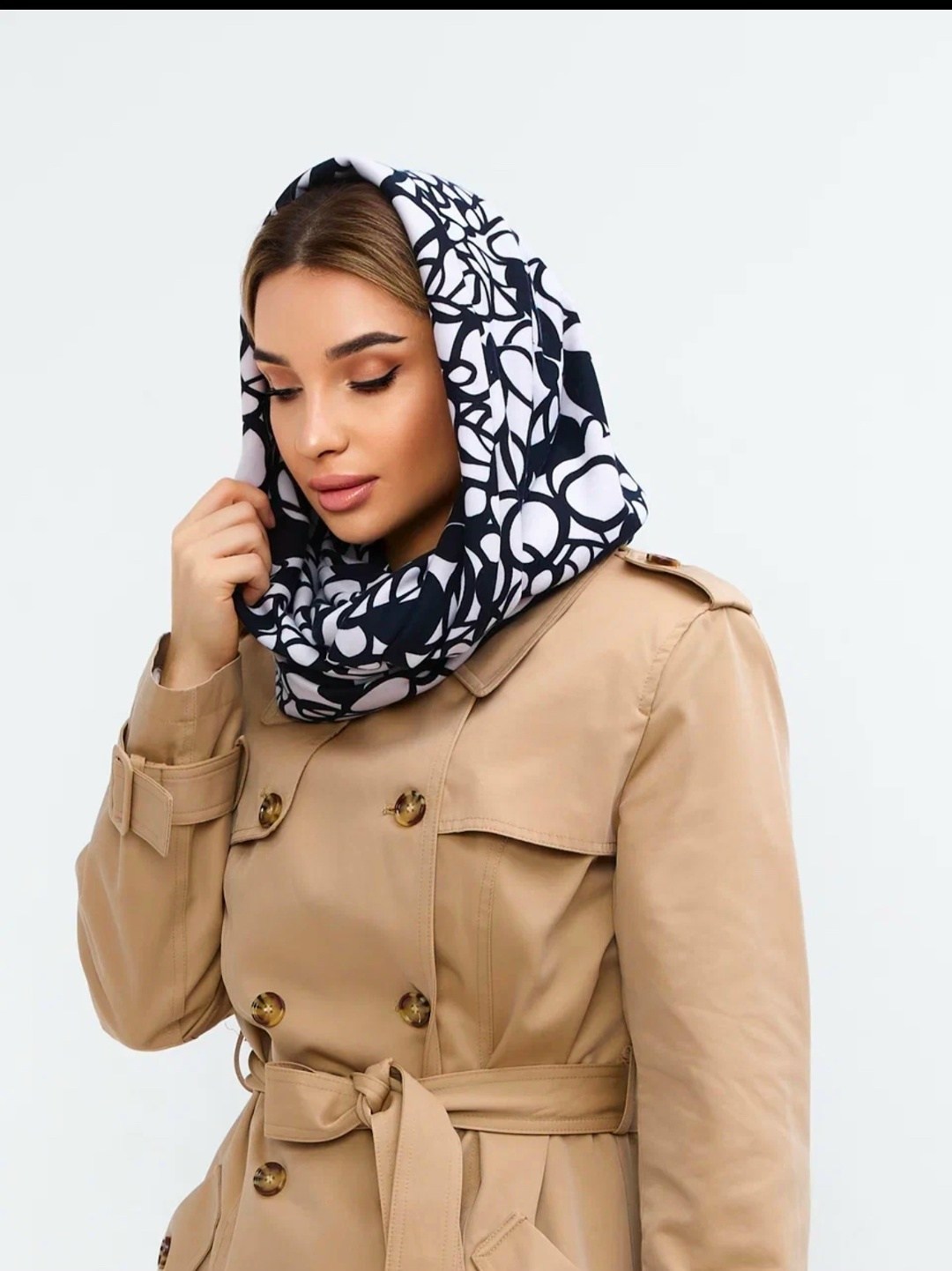 снуд трикотажный,женский снуд,снуд,шарф снуд,платок снуд