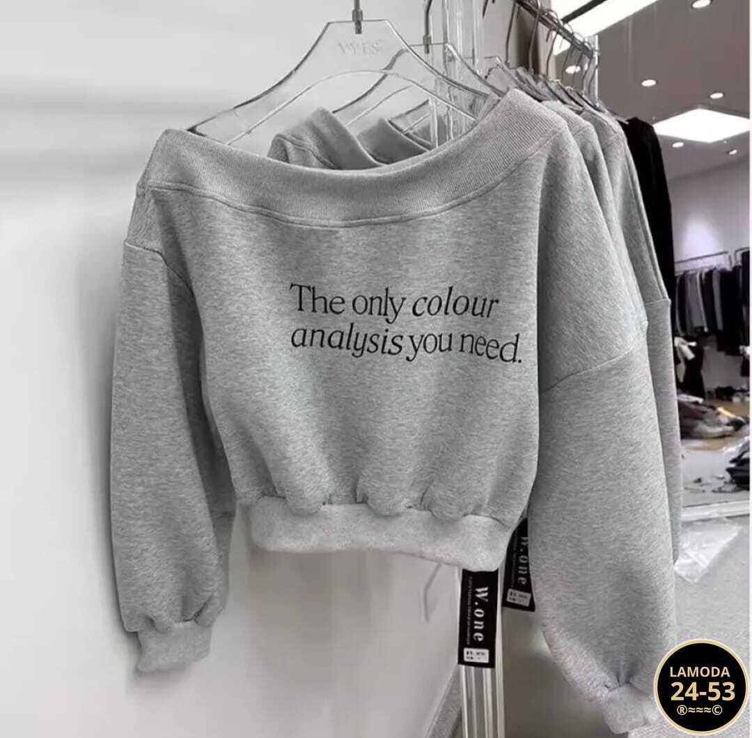 свитшот женская,женский однотонный свитшот favre с открытыми плечами,женский свитшот с открытыми плечами,женская толстовка с открытыми плечами,женское толстовка