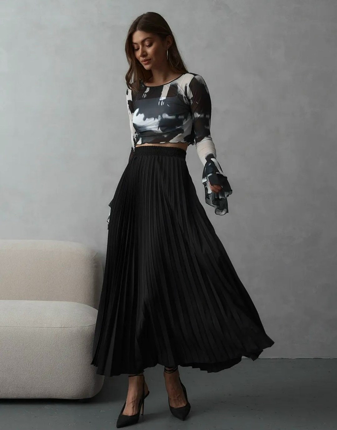 юбка плиссе,плиссированная юбка,юбка плиссированная донкаран,юбка макси плиссе,юбка гофре и плиссе