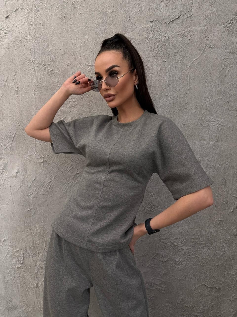 трикотажные костюмы,костюм женский трикотажный,костюм оверсайз,костюм с брюками,костюм женский тройка