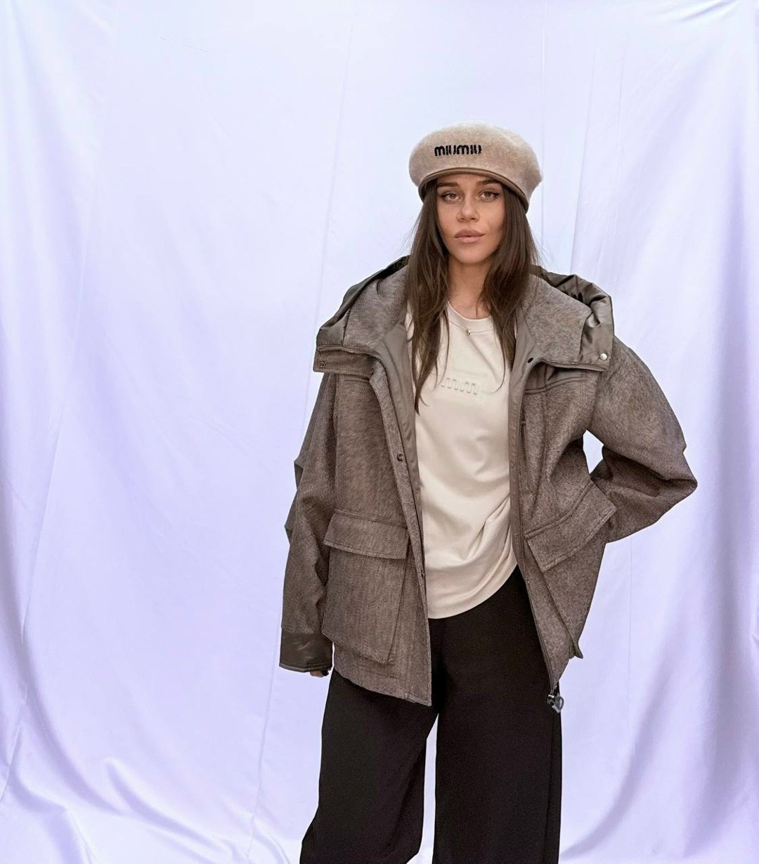 куртка пуховик зимний оверсайз с капюшоном miss diva,куртка оверсайз женская,куртка оверсайз,повседневная куртка,демисезонная куртка