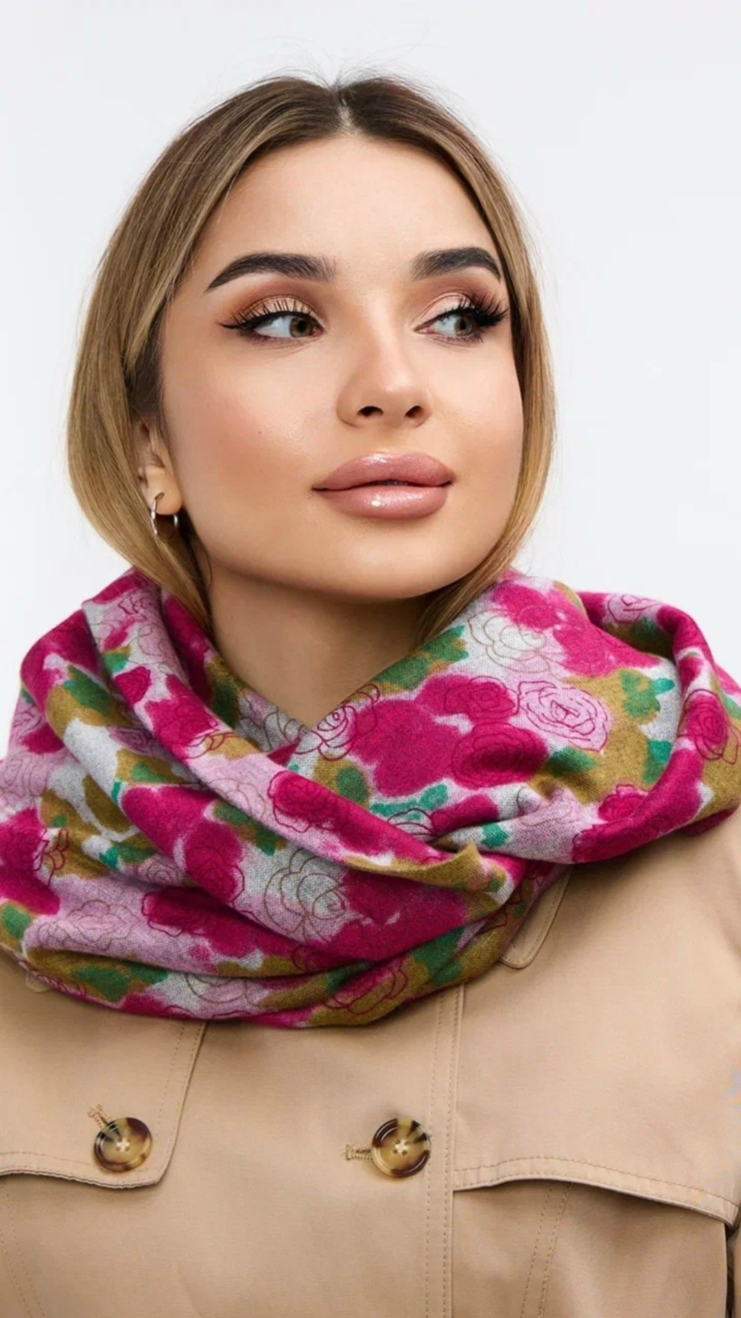 снуд женский,снуд,платок снуд,трикотажный снуд,капор снуд