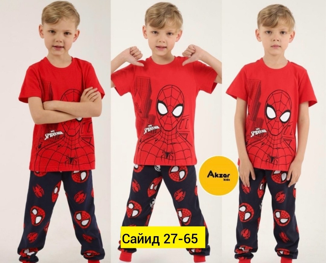 пижамы детские с супергероями,пижаму со спайдерменом,пижама человек паук,пижамы детские марвел,пижама человек паук для мальчика