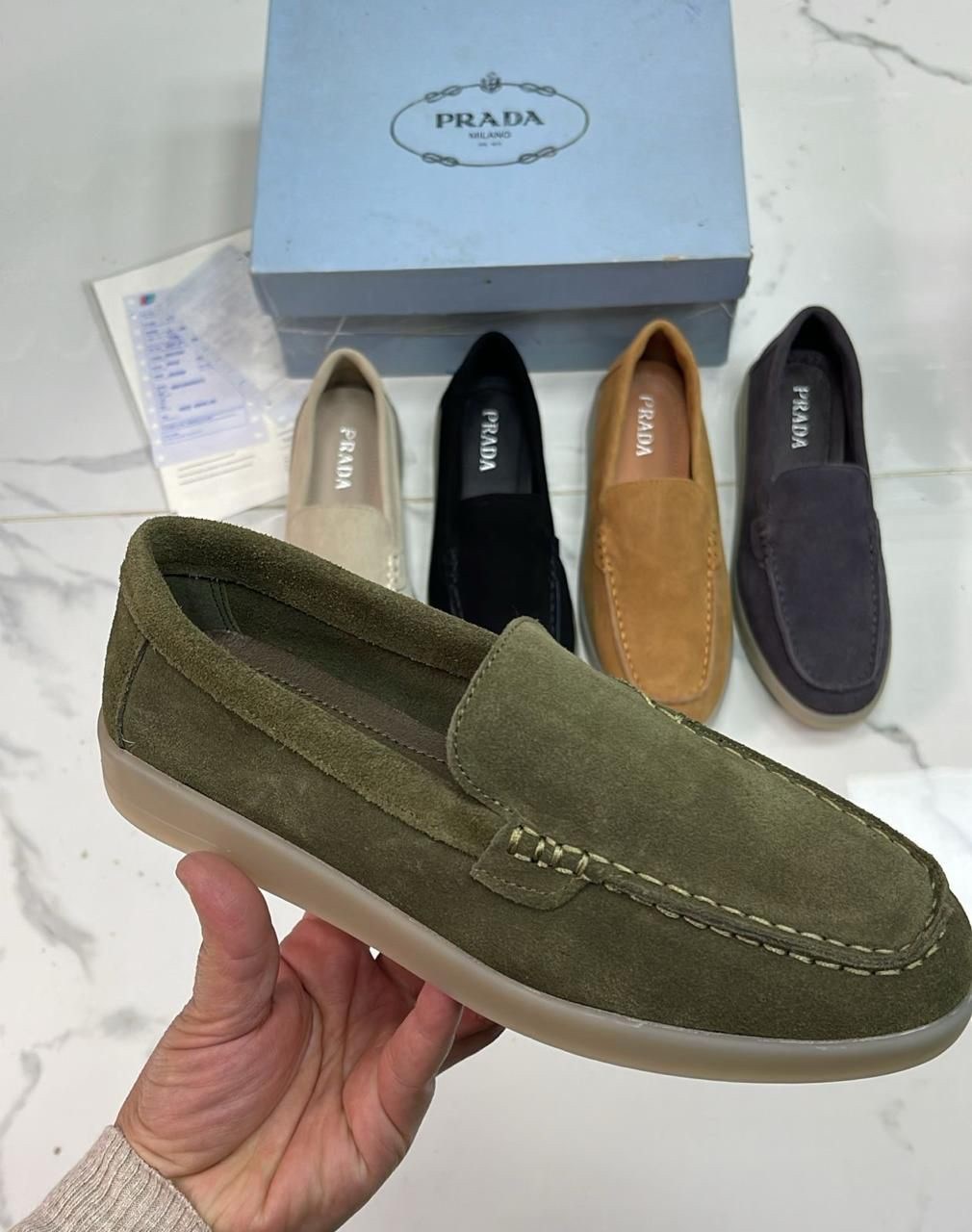 ,лоферы прада,мокасины прада,лоферы prada,замшевые лоферы