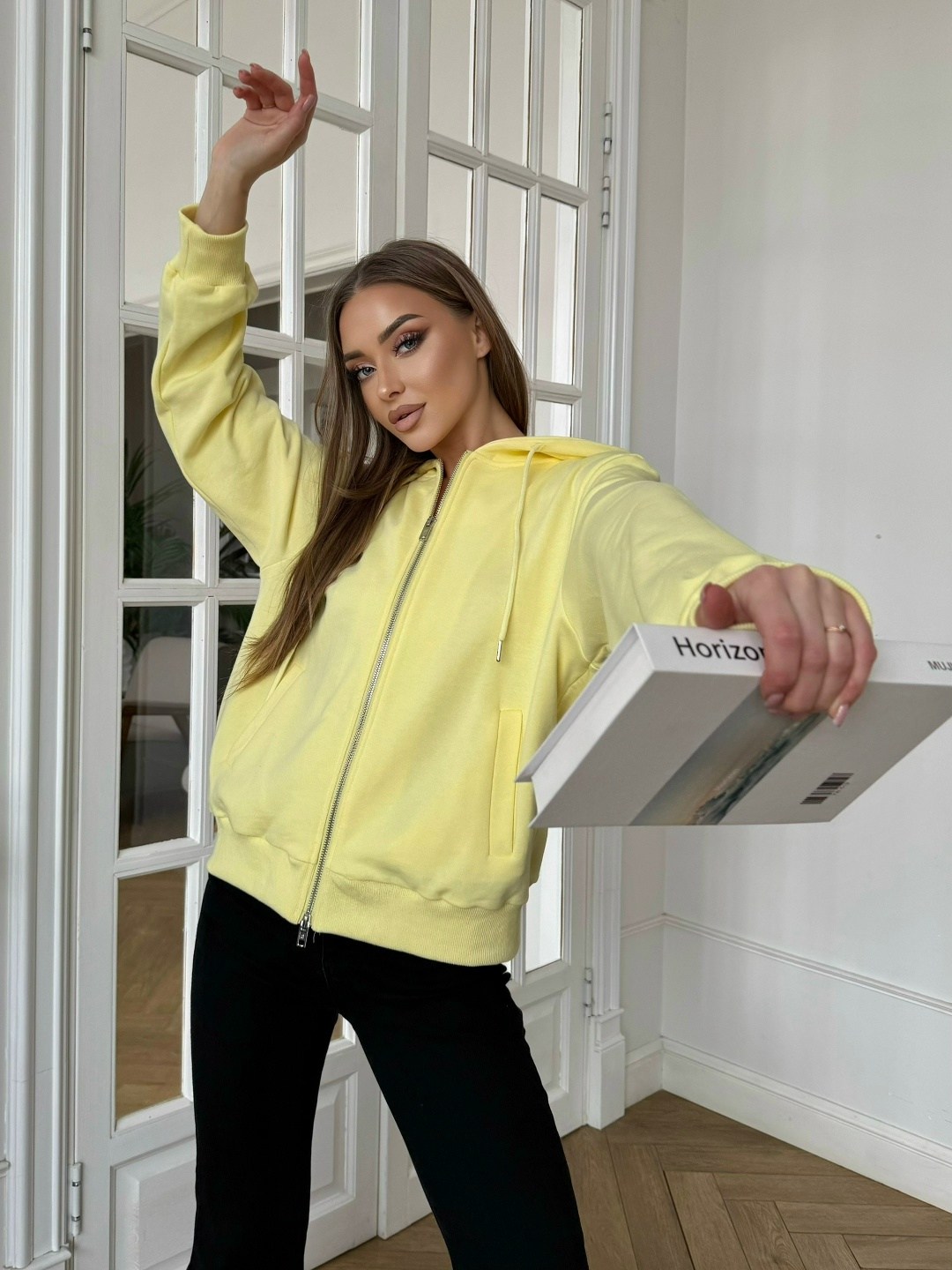 толстовка женская,желтая толстовка,толстовки,толстовка оверсайз,толстовка с капюшоном