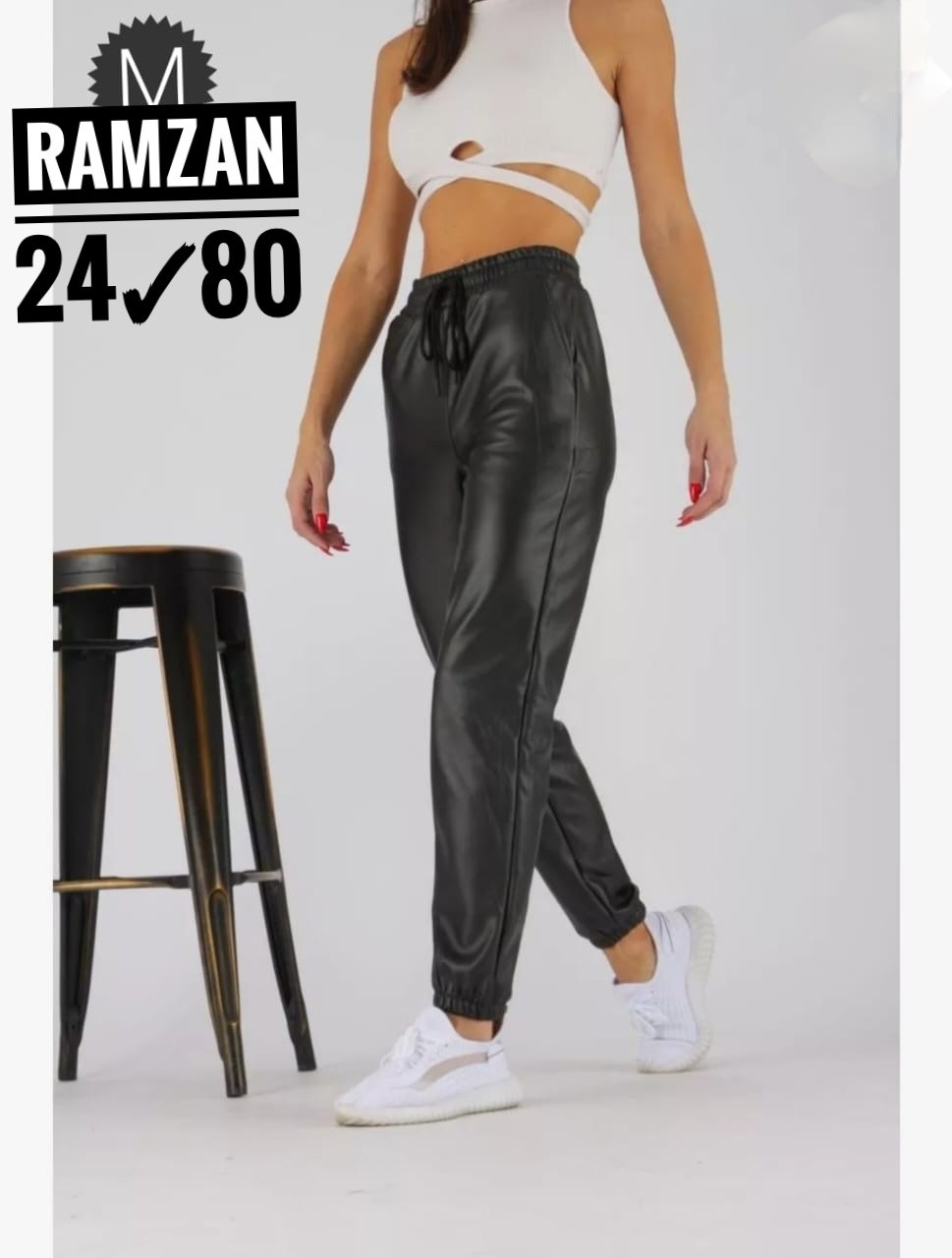 штаны из экокожи,брюки экокожа утепленные,брюки джоггеры из экокожи кожаные moliza,женские кожаные брюки,брюки из экокожи женские