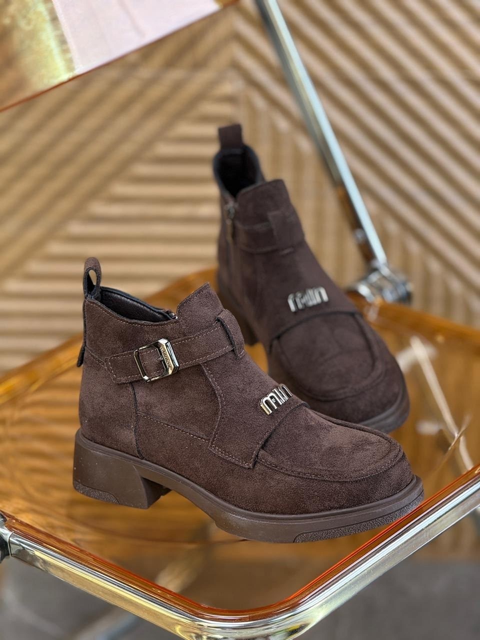 ,ботинки miu miu, женская,женские ботинки,ботинки замш