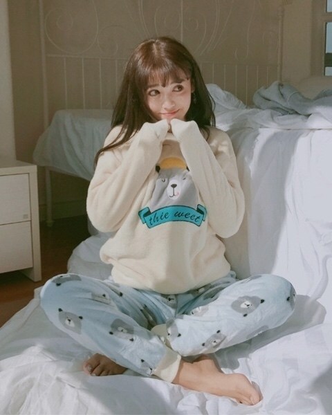 зимняя пижама женская,пижама с мишками женская,теплая пижама,плюшевая пижама женская,домашняя одежда пижама