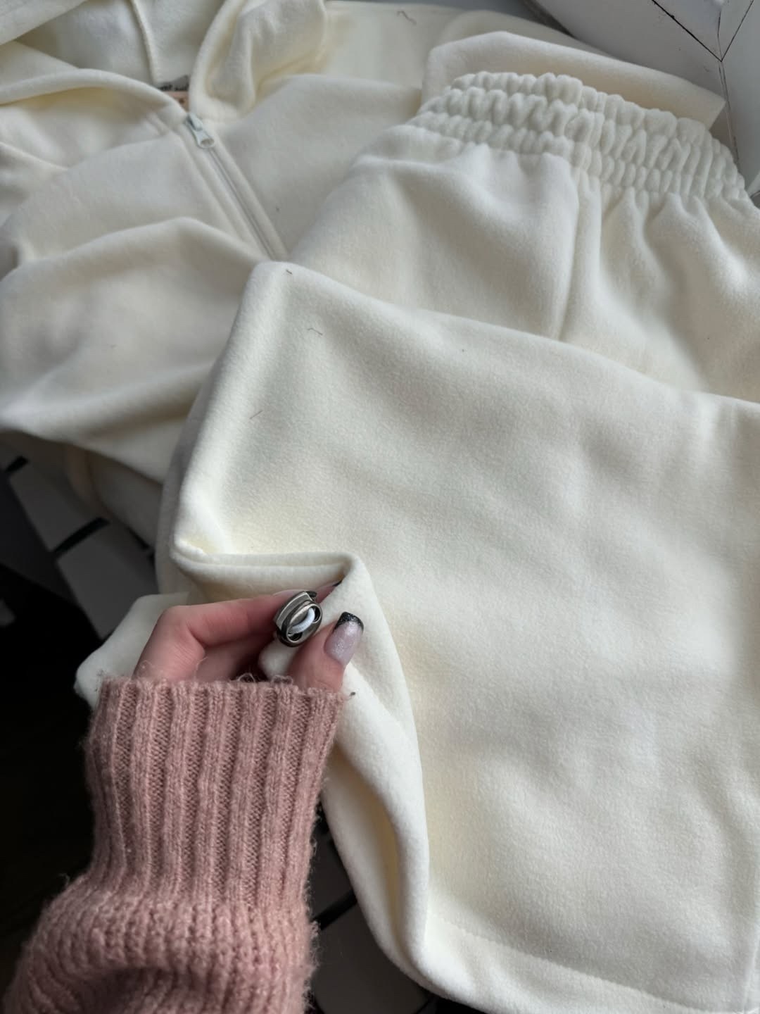 велюровый костюм,велюровый спортивный костюм,женский костюм оверсайз из велюра happyfox,костюм женский велюровый оверсайз happyfox серый,костюм велюровый женский