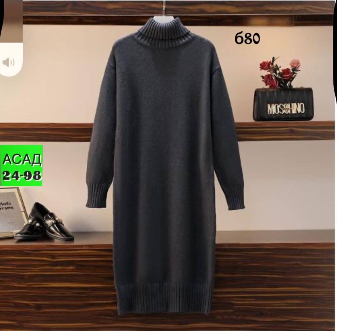 платье свитер макси большой размер,теплое платье свитер,платье вязаное женское,длинный свитер,вязаное платье