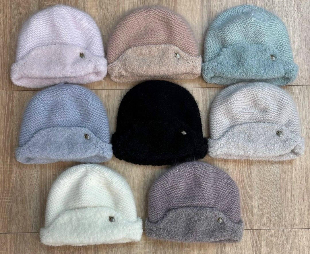 шапка пушистая,шапка ангора,шапка вязаная,вязаная шапка с ушами,трендовые шапки