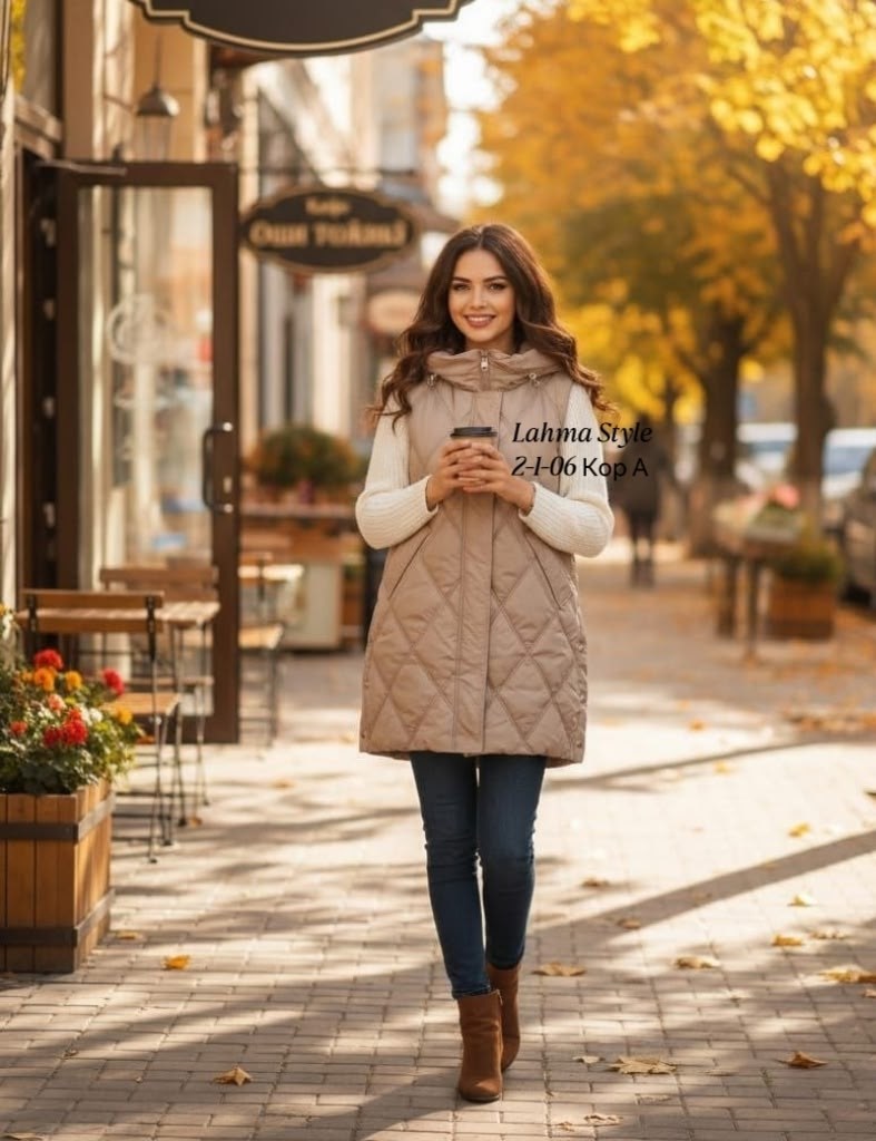 жилетка женская,стеганый жилет,женские жилеты,жилетка удлиненная,теплый жилет