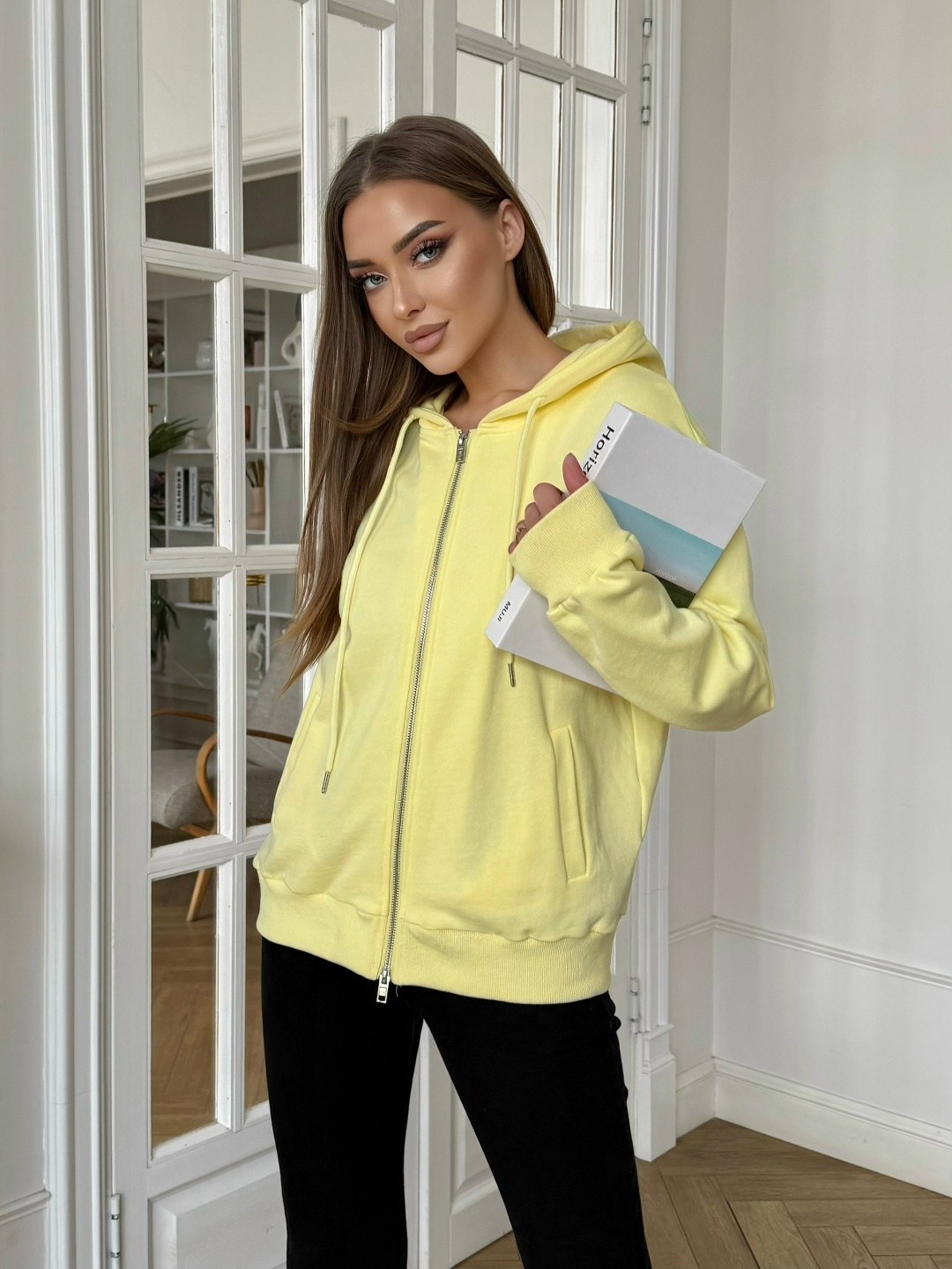 толстовка женская,желтая толстовка,толстовки,толстовка оверсайз,толстовка с капюшоном