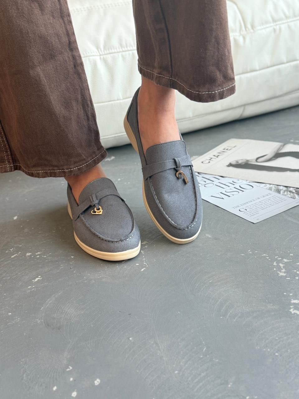 лоферы женские loro piana,лоферы loro piana,женские мокасины,лоферы женские замшевые светло-серые лоро пиано,