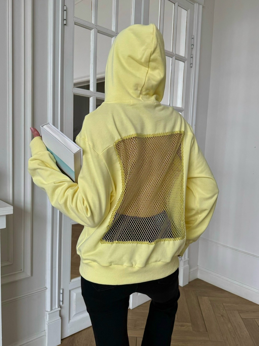 толстовка женская,желтая толстовка,толстовки,толстовка оверсайз,толстовка с капюшоном
