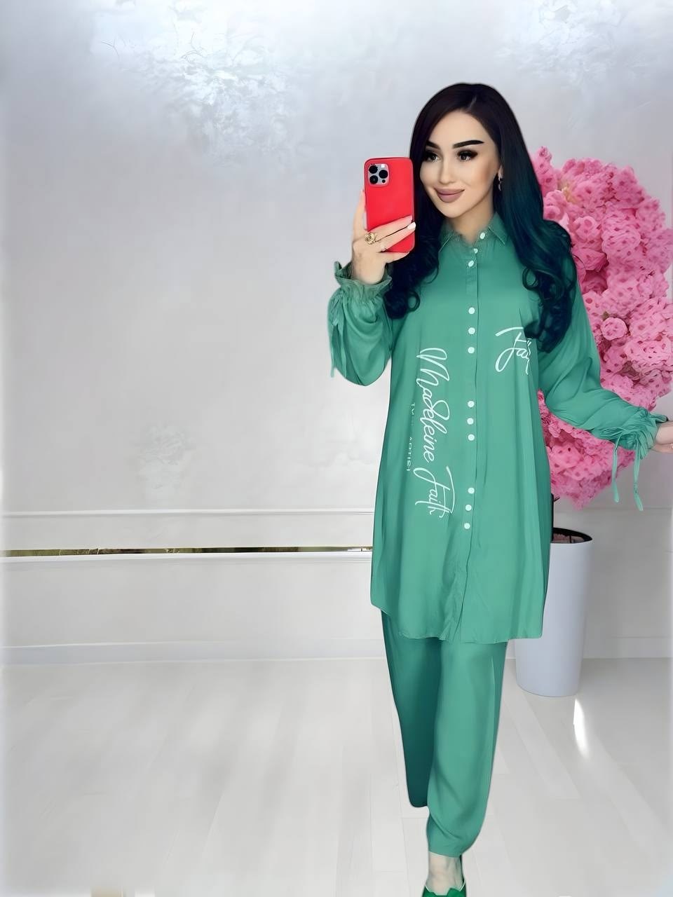 костюм двойка мусульманская,костюм женский,костюм туника с брюками,мусульманская платья,платье со штанами