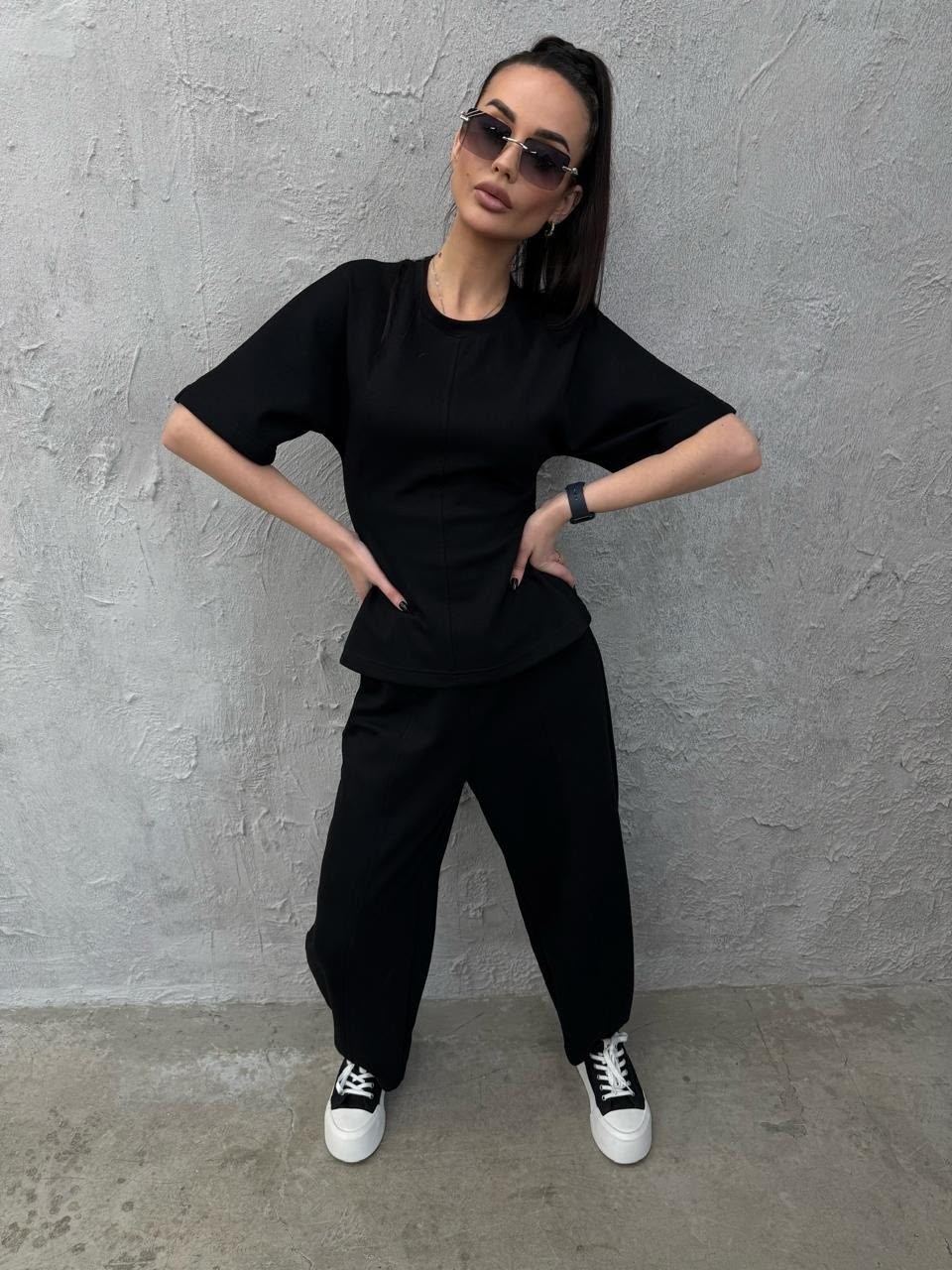 трикотажные костюмы,костюм женский трикотажный,костюм оверсайз,костюм с брюками,костюм женский тройка