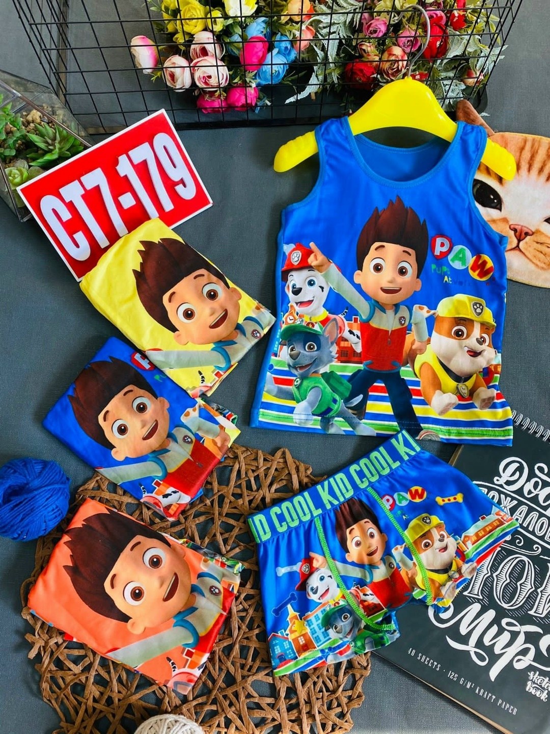 комплект детского нижнего белья,белье детское комплект,комплекты для мальчика,комплект нижнего белья микки маус,детские нижнее белье