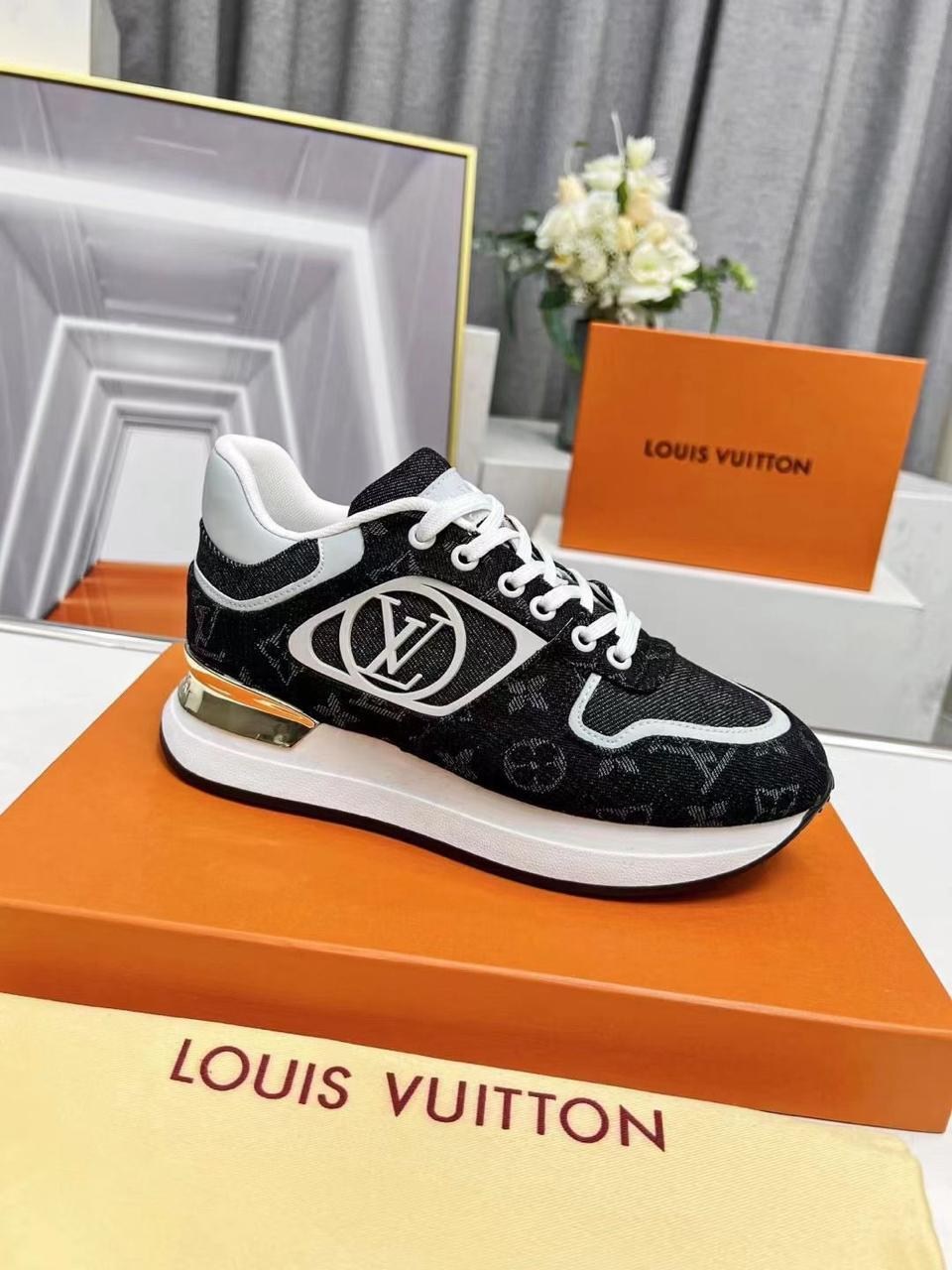 кроссовки louis vuitton premium синие,женские текстильные кроссовки louis vuitton 2026 neo run синие с оранжевым с монограммой,кроссовки louis vuitton,женские кроссовки louis vuitton,кроссовки женские