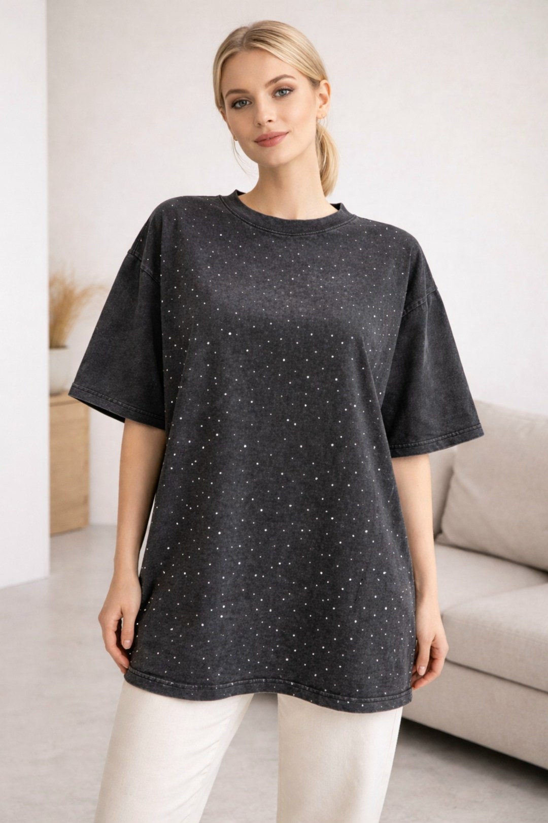 футболка варенка со стразами оверсайз glamgrace,футболка варенка со стразами оверсайз bema brend,футболка оверсайз варенка со стразами серая варенка micca,футболка женская оверсайз со стразами,футболк