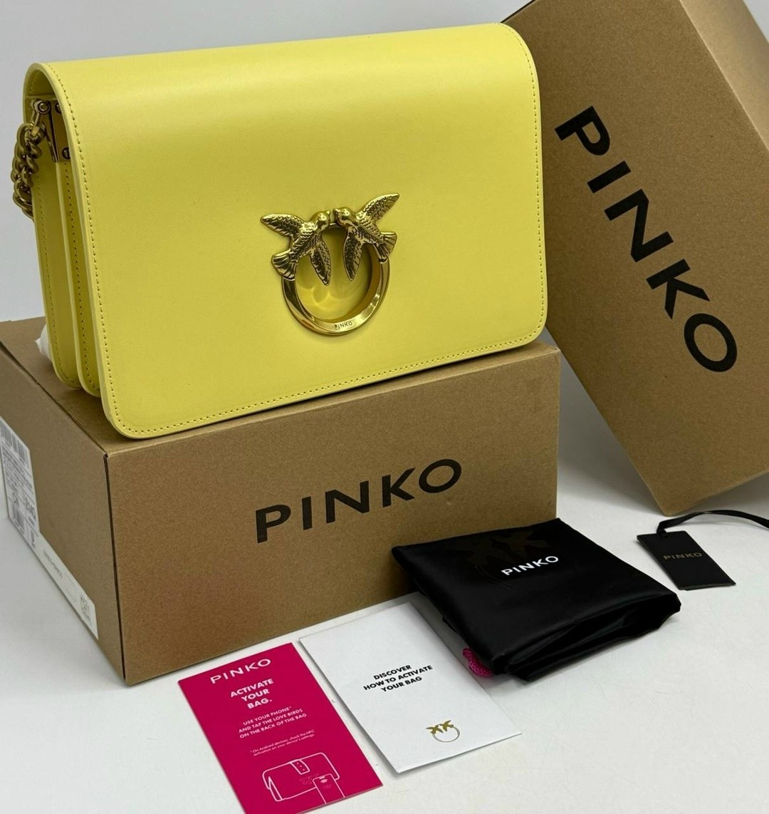 сумка pinko,сумка pinko женская,pinko сумка на плечо,сумка кросс-боди женская pinko love bag click simply черный,сумка pinko желтый