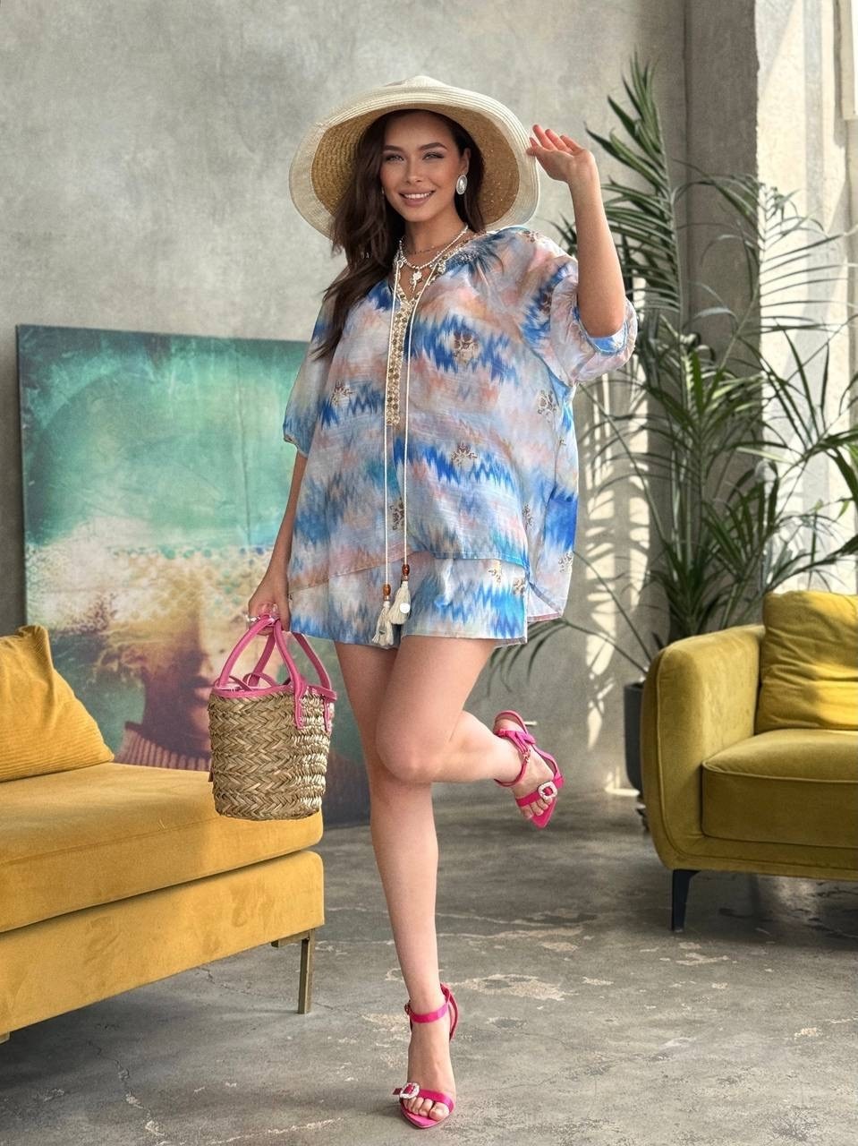 стильные костюмы,костюм шифон,пляжная туника,модные стильные,пляжное платье