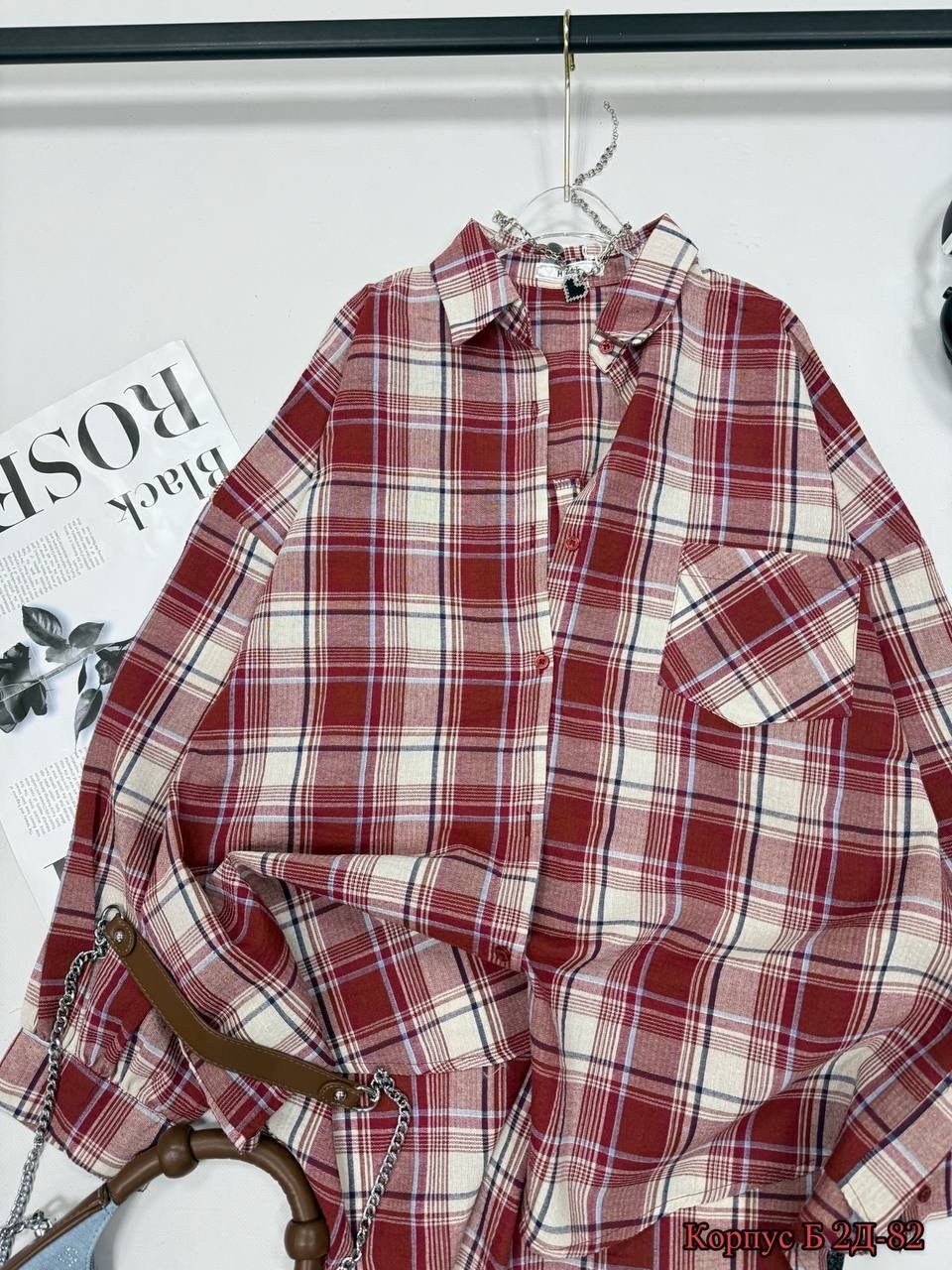 рубашка люше 4150 бордо,рубашка lyushe 4150 бордо,рубашка в клетку женская,рубашка в клетку,рубашка в клетку оверсайз женская