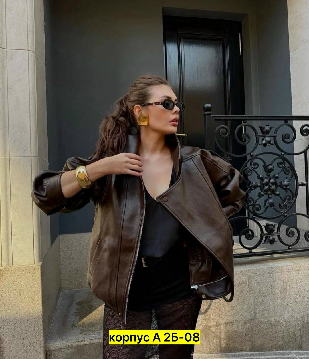 кожаные куртки,куртка из экокожи,женская кожаная куртка,женская куртка из искусственной кожи,куртка косуха h&f b женская оверсайз арт: 28918766