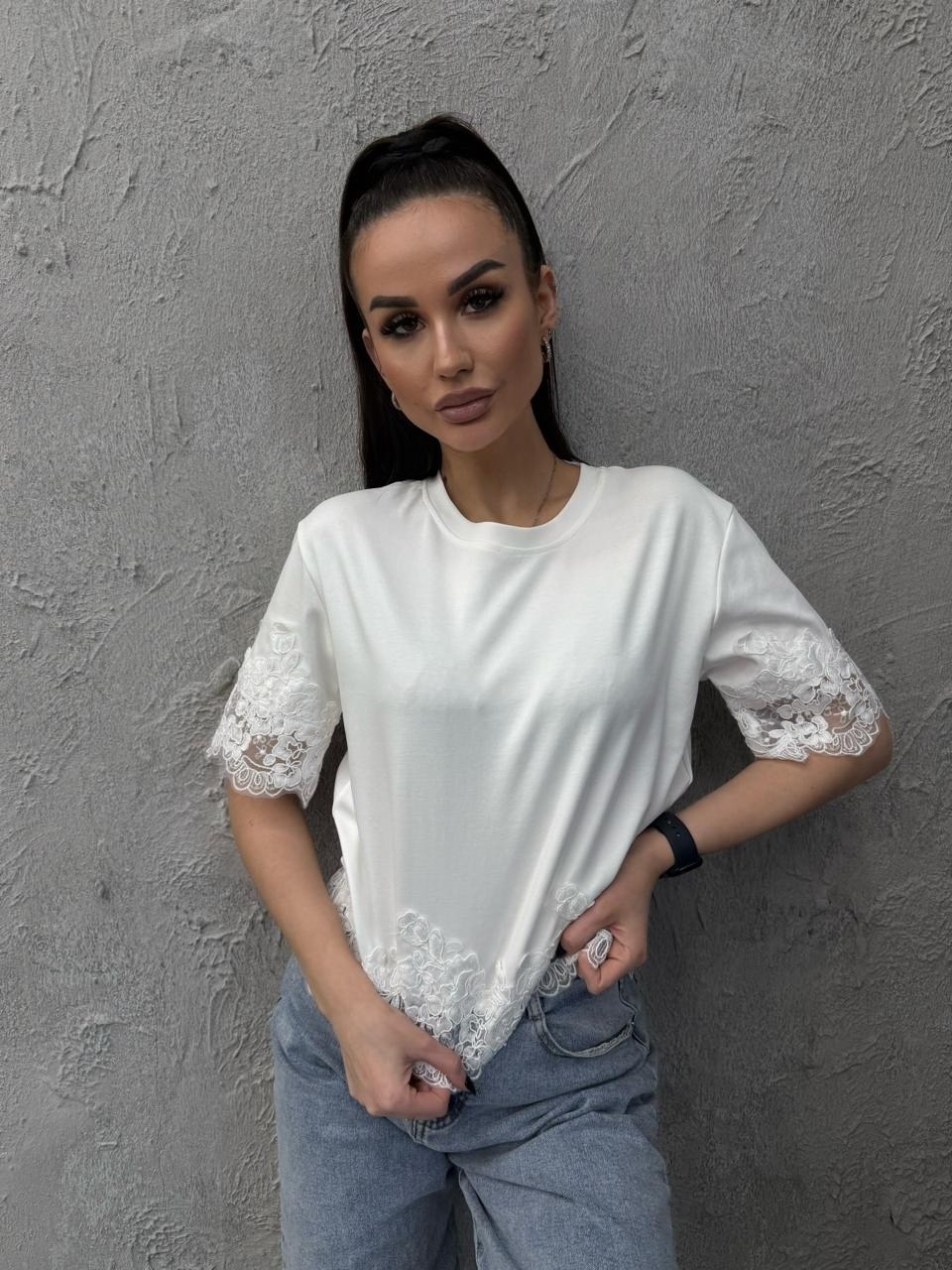 женская футболка,футболка с кружевами,футболки белые,одежда для женщин,блузка кружевная