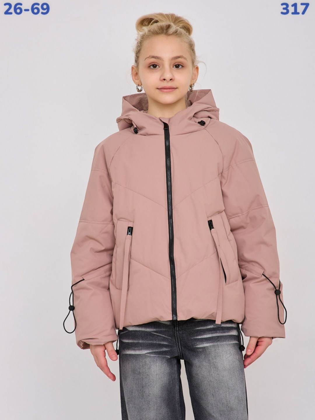 куртка демисезонная с капюшоном ttkd collection 211705384,демисезонная куртка для девочек,демисезонная куртка,куртка демисезонная для подростка ttkd_collection 211705384,куртка для девочки подростка