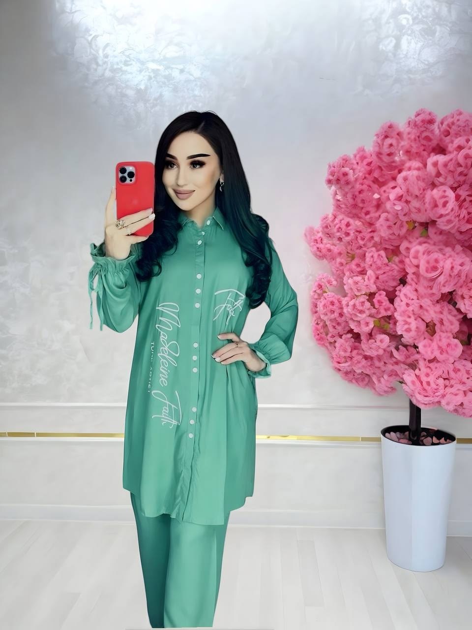 костюм двойка мусульманская,костюм женский,костюм туника с брюками,мусульманская платья,платье со штанами