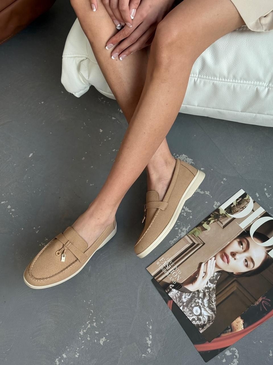 лоферы loro piana женские,,лоферы loro piana,бежевые лоферы,женские лоферы