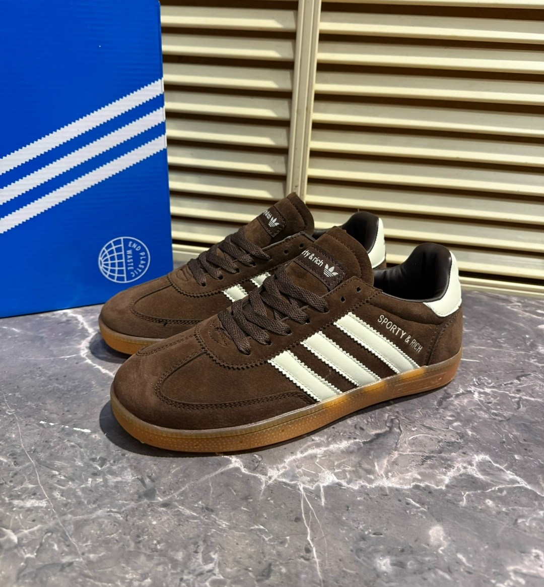 кроссовки adidas handball spezial,кроссовки летние adidas sporty and rich adidas цвет коричневый,кроссовки adidas handball spezial sporty & rich brown,кроссовки adidas spezial,кроссовки adidas handbal
