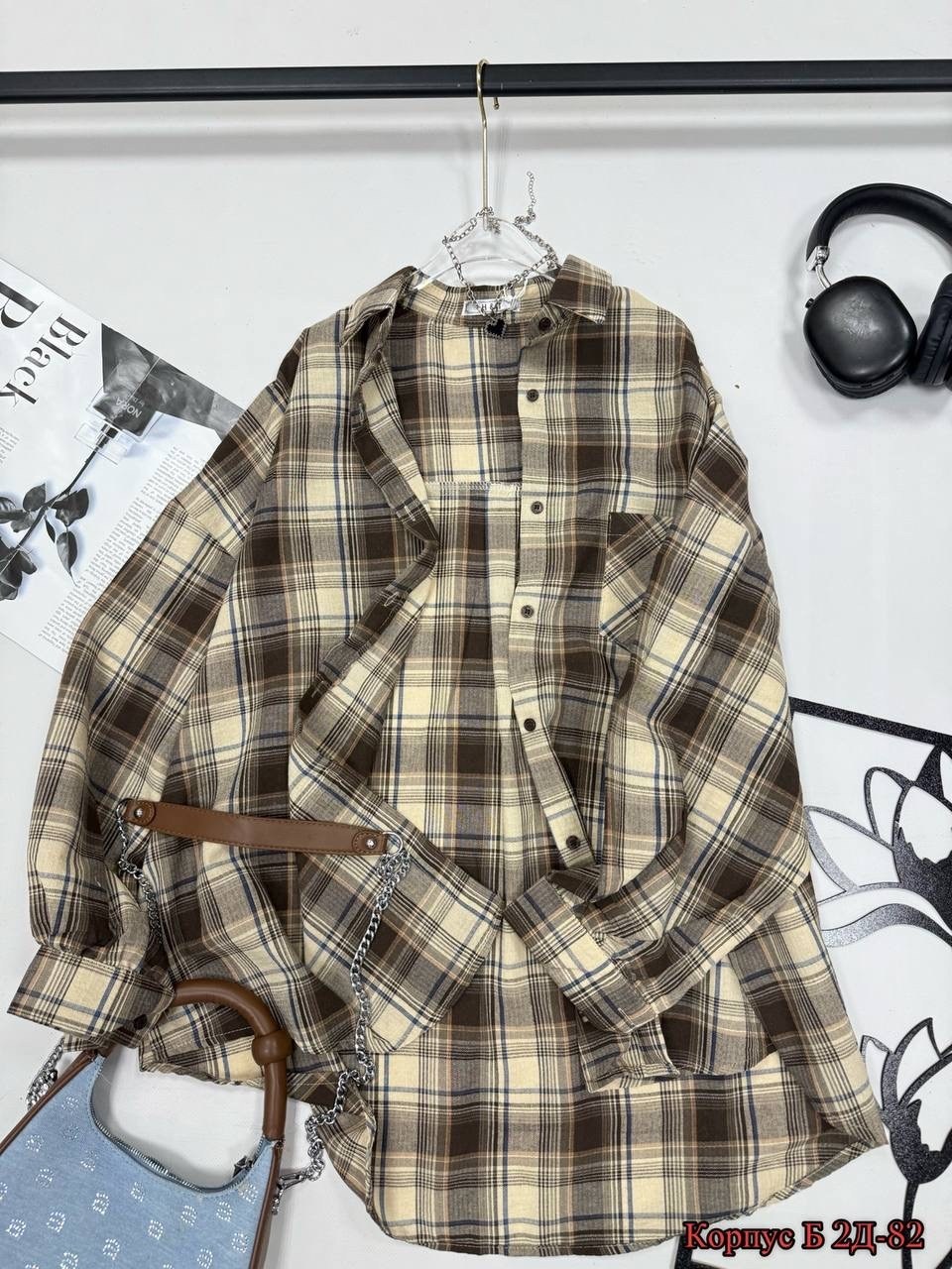 рубашка люше 4150 бордо,рубашка lyushe 4150 бордо,рубашка в клетку женская,рубашка в клетку,рубашка в клетку оверсайз женская