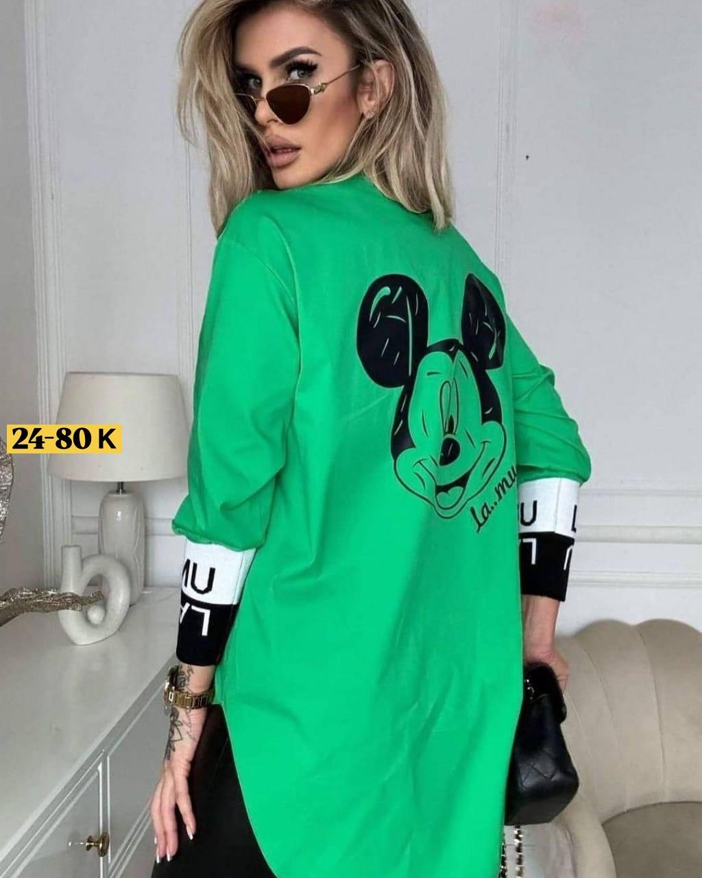 туника микки маус женская,туника женская,рубашка женская стильная,блуза удлиненная