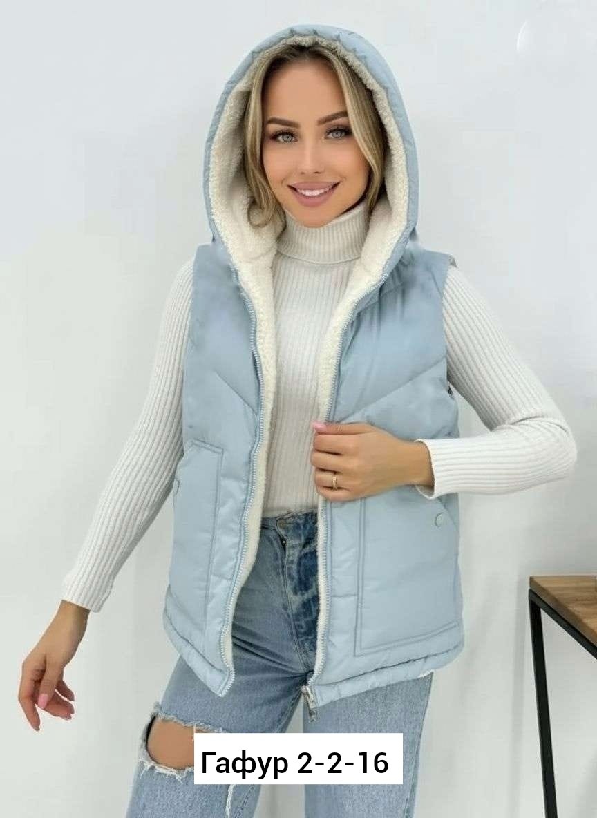 женская жилетка,женский жилет,теплый жилет,жилет с капюшоном,жилет