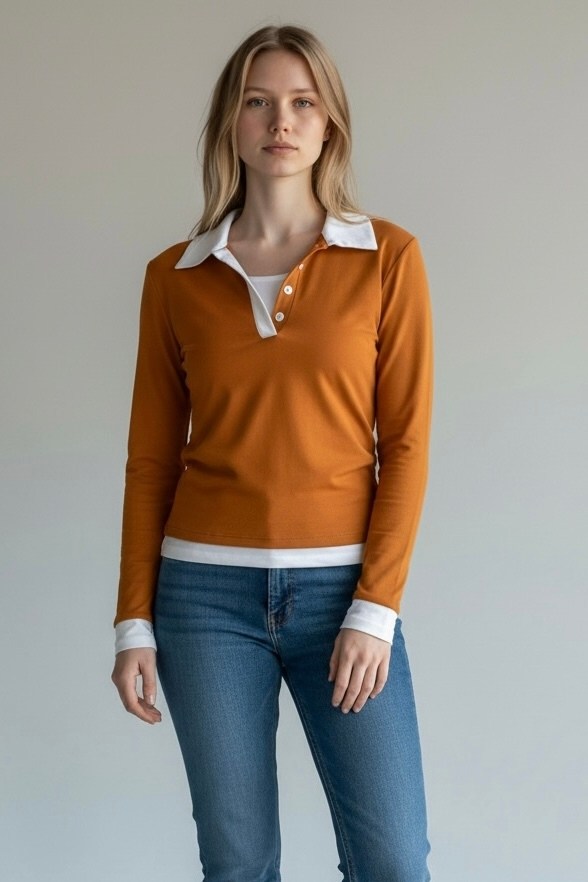 кофта женская,поло с длинными рукавами,поло женская,long sleeve shirt,одежда женская