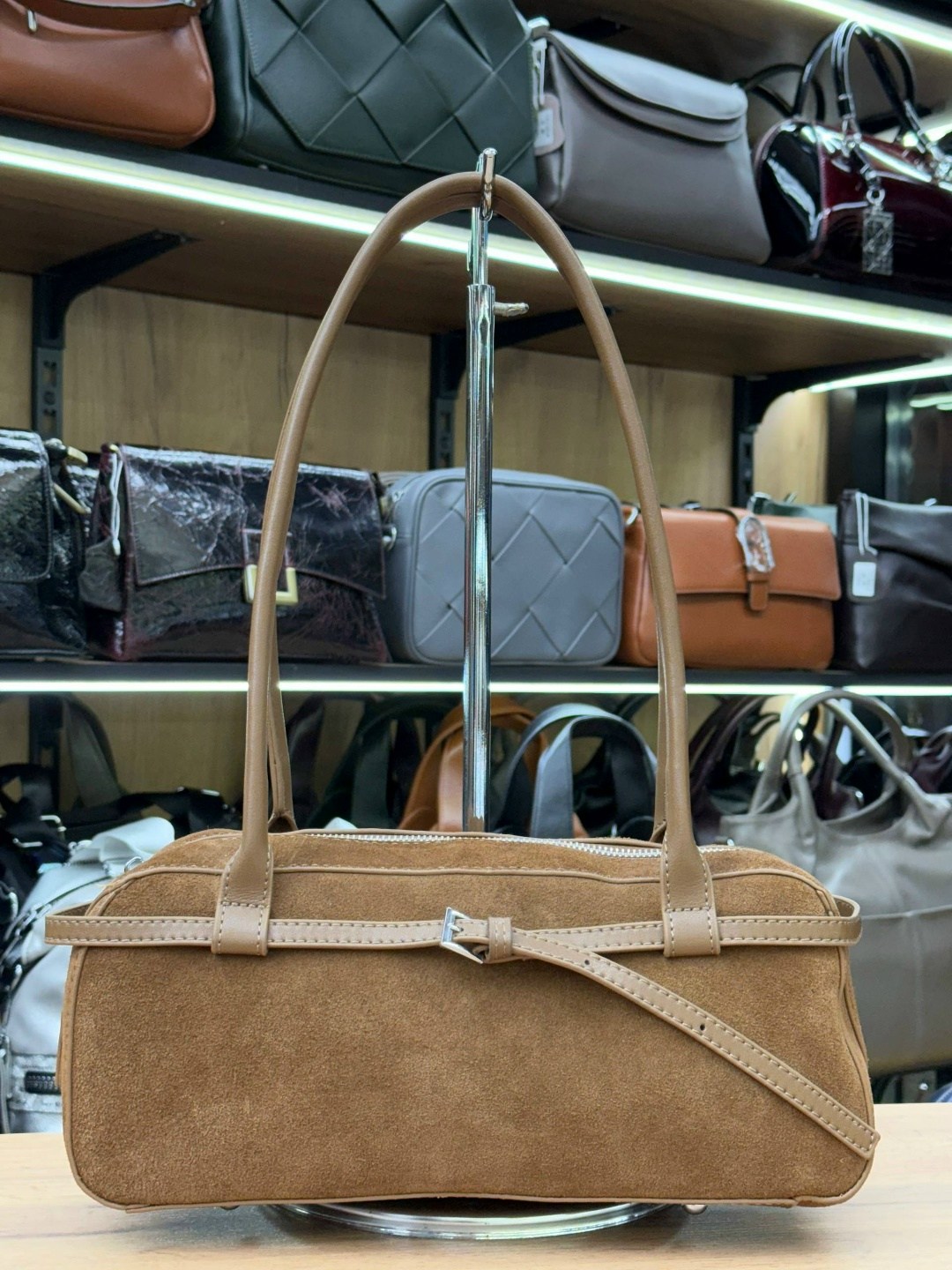 замшевая сумка,сумка,сумка женская на плечо замшевая коричневая poleno,сумка женская,сумка женская нат/кожа+нат/замша gu 137-990180 коричневый