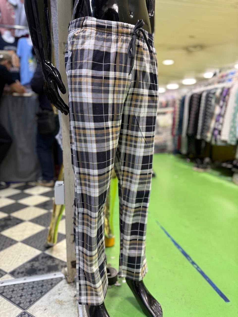 мужские домашние брюки,домашние брюки,брюки домашние мужские из кулирки серо-синяя клетка,мужские брюки,брюки мужские в клетку